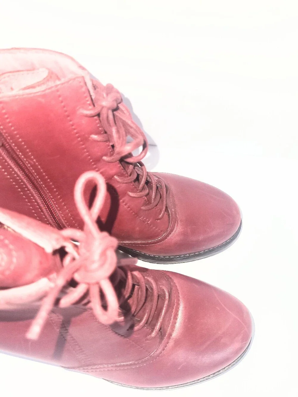 Dansko Ames Red Leather Ankle Boot Casual Combat Boot Size 39 Or 8.5 - 9 US - Picture 10 of 16